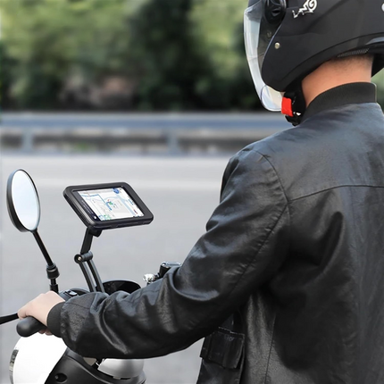 Waterproof Bike Phone Holder with Adjustable Mount | Secure Access for Navigation and Fitness Tracking