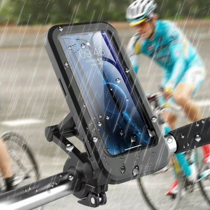 Waterproof Bike Phone Mount with 360-Degree Rotation | Hands-Free Holder for Safe Riding and Navigation