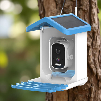 Bird Feeder Camera with Solar Roof for HD Video Capture | Smart App Access for Easy Birdwatching