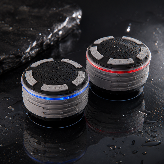 Portable Bluetooth Speakers, Waterproof Bluetooth Speaker with Suction Cup, Shower Speaker for Bathroom and Calls_00