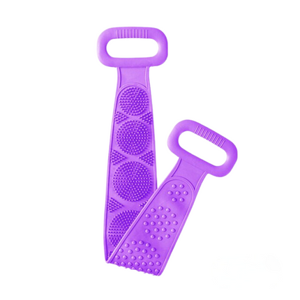 Silicone Body Scrubber Shower Brush with Dual-Sided Surface | Exfoliating Bath Massager for Daily Cleansing