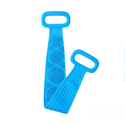 Silicone Body Scrubber Shower Brush with Dual-Sided Surface | Exfoliating Bath Massager for Daily Cleansing