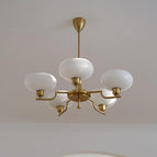 5 Heads Dia 75cm x H 28cm / ∅ 29.5″ x H 11″ / Gold & White