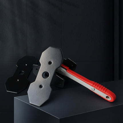 Ratcheting Brake Caliper Tool with Magnetic Plates for Easy Piston Compression | One-Handed Design for Quick Brake Pad Changes