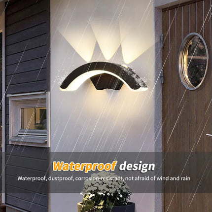 Waterproof Outdoor Wall Light with IP66 Rating | Modern Black Lantern for Gardens and Patios