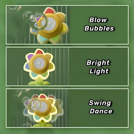 Flower Bubble Machine for Kids with Automatic One-Button Control | Cheerful Toy for Playdates and Parties