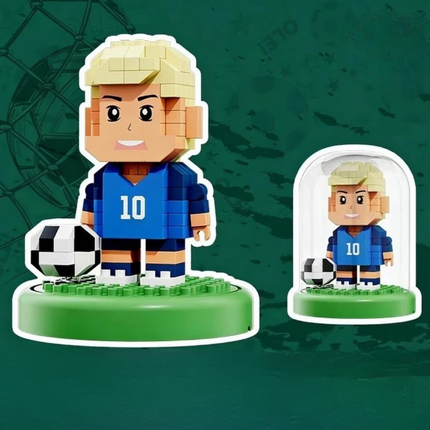Worldcup Soccer Building Blocks Set with Small Plastic Pieces | Creative Play and Display for Football Fans