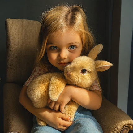 Lifelike Bunny Toy with Interactive Movement | Fun Desk Décor and Playful Companion for All Ages