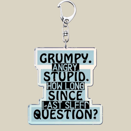 Bunnycat Keychain Charm with Lobster Clasp | Cute Acrylic Cartoon Key Ring for Bags and Gifts