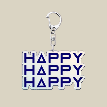 Bunnycat Keychain Charm with Lobster Clasp | Cute Acrylic Cartoon Key Ring for Bags and Gifts
