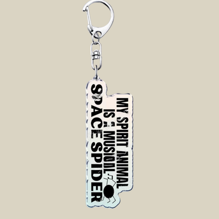 Bunnycat Keychain Charm with Lobster Clasp | Cute Acrylic Cartoon Key Ring for Bags and Gifts