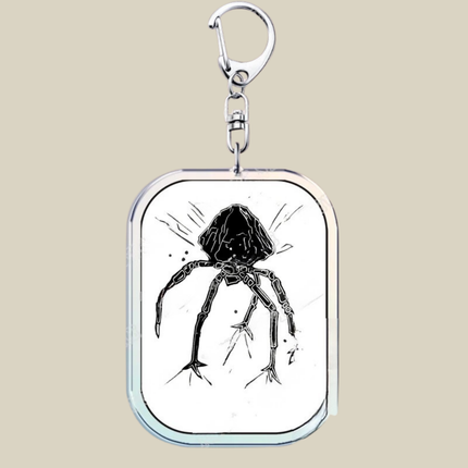 Bunnycat Keychain Charm with Lobster Clasp | Cute Acrylic Cartoon Key Ring for Bags and Gifts