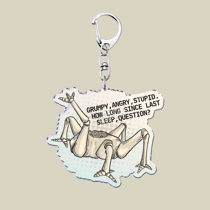 Bunnycat Keychain Charm with Lobster Clasp | Cute Acrylic Cartoon Key Ring for Bags and Gifts