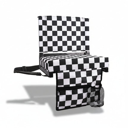 Padded Folding Stadium Chair with Backrest & Cup Holder | Comfortable Support for Bleachers and Outdoor Events