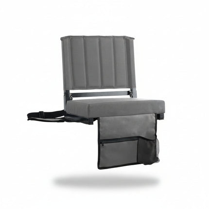 Padded Folding Stadium Chair with Backrest & Cup Holder | Comfortable Support for Bleachers and Outdoor Events