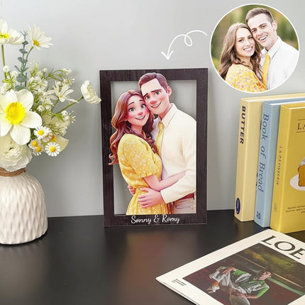Personalized 3D Acrylic Photo Frame with Custom Engraving | Meaningful Home Décor for Cherished Memories