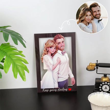 Personalized 3D Acrylic Photo Frame with Custom Engraving | Meaningful Home Décor for Cherished Memories