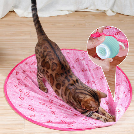 Interactive Cat Toy Ball with Smart Touch Activation | Automatic Movement for Indoor Play and Exercise