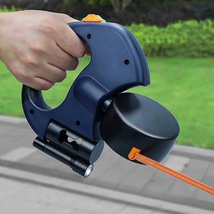 Dual Retractable Dog Leash for Two Dogs with Tangle-Free Design | Easy-Control Handle for Organized Walks