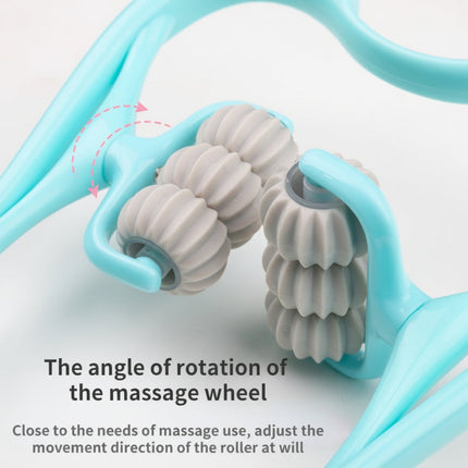 Neck Massager Roller for Cervical Spine Relief with Ergonomic Design | 6 Rolling Heads for Targeted Pressure Point Soothing
