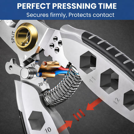 Wire Stripper Crimping Multi Tool with Steel Cutter | Fast Cable Repairs for Safe Electrical Connections