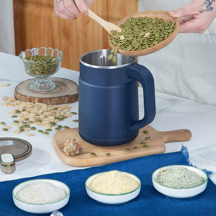 Electric Coffee Grinder with One-Touch Control | Compact Grain Mill for Fast Home Baking