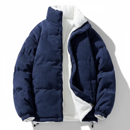 Warm Lined Corduroy Jacket with Full Zip Front | Stylish Winter Outerwear for Everyday Comfort
