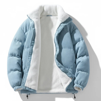 Warm Lined Corduroy Jacket with Full Zip Front | Stylish Winter Outerwear for Everyday Comfort