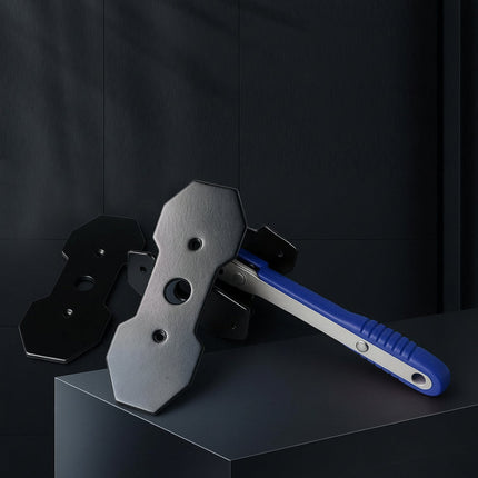 Ratcheting Brake Caliper Tool with Magnetic Plates for Easy Piston Compression | One-Handed Design for Quick Brake Pad Changes