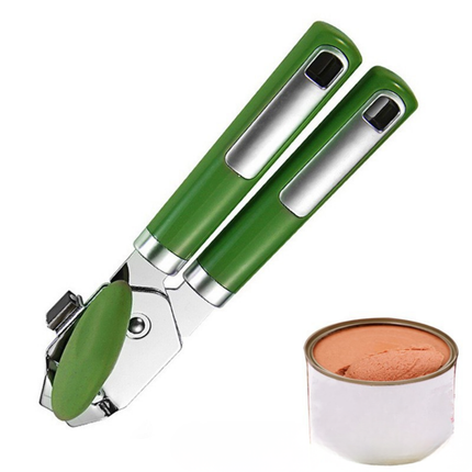 Manual Can Opener with Stainless Steel Cutting Wheel & Bottle Opener | Easy Can Opening for Everyday Kitchen Use