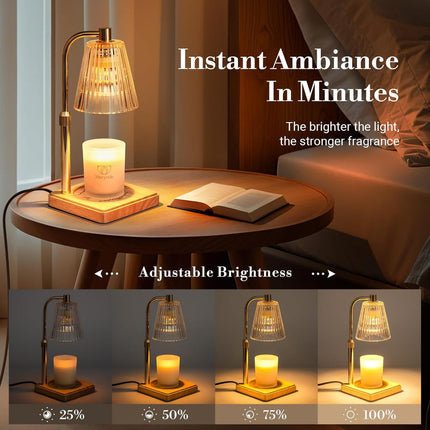 Electric Candle Lamp with Dimmer & Timer Function | Top Wax Melting for Fragrance Release without Flame