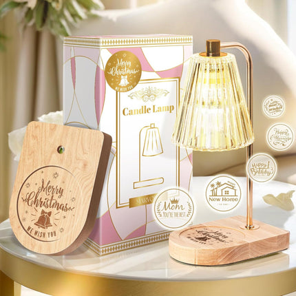 Electric Candle Lamp with Dimmer & Timer Function | Top Wax Melting for Fragrance Release without Flame