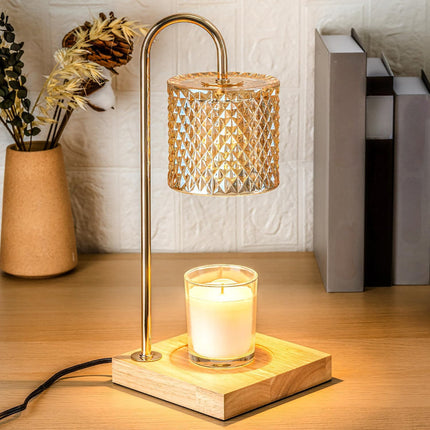 Electric Candle Lamp with Dimmer & Timer Function | Top Wax Melting for Fragrance Release without Flame