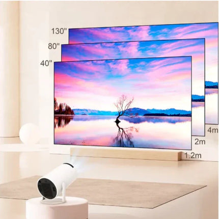 Mini Projector for Home Theater and Outdoor Movies, Portable Full HD Video Projector with Built In Speakers, US EU AU UK Plug