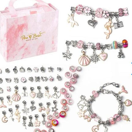 Bracelet Making Kit, DIY Charm Bracelet Kit with Beads