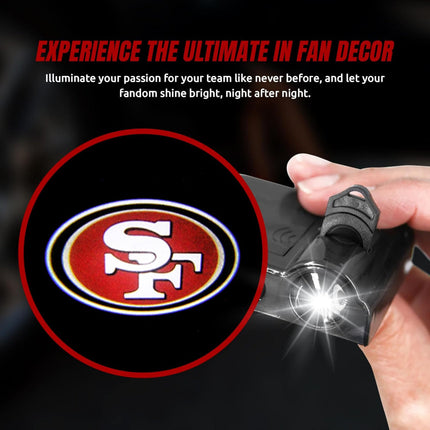 Car Door Light LED Projector with Automatic Activation | Wireless Courtesy Light for Safe Entry Visibility