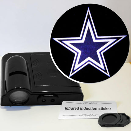 Car Door Light LED Projector with Automatic Activation | Wireless Courtesy Light for Safe Entry Visibility