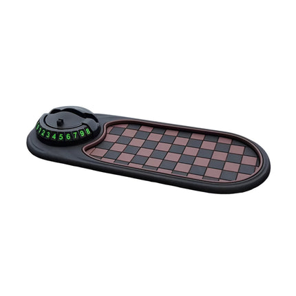 Car Phone Holder Dashboard Mat with Anti-Slip Grip | 360-Degree Rotating Stand for Secure Viewing and Clutter Control