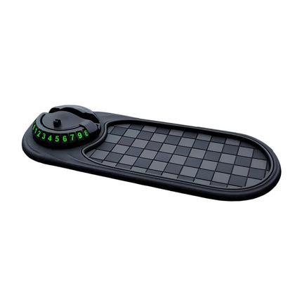 Car Phone Holder Dashboard Mat with Anti-Slip Grip | 360-Degree Rotating Stand for Secure Viewing and Clutter Control