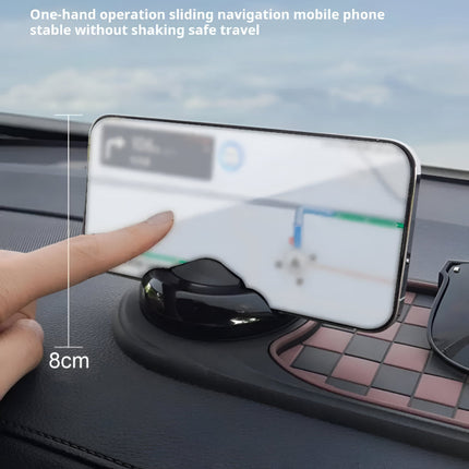 Car Phone Holder Dashboard Mat with Anti-Slip Grip | 360-Degree Rotating Stand for Secure Viewing and Clutter Control