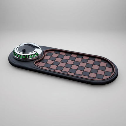 Car Phone Holder Dashboard Mat with Anti-Slip Grip | 360-Degree Rotating Stand for Secure Viewing and Clutter Control