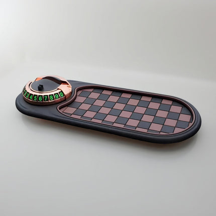 Car Phone Holder Dashboard Mat with Anti-Slip Grip | 360-Degree Rotating Stand for Secure Viewing and Clutter Control