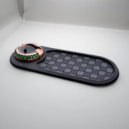 Car Phone Holder Dashboard Mat with Anti-Slip Grip | 360-Degree Rotating Stand for Secure Viewing and Clutter Control