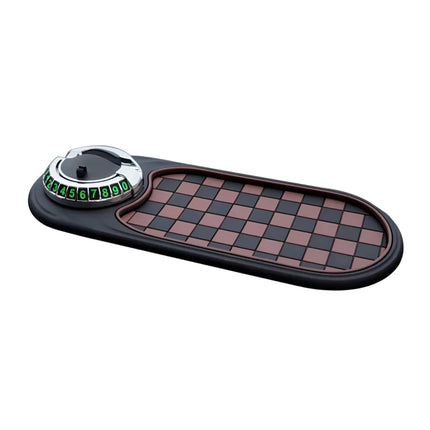 Car Phone Holder Dashboard Mat with Anti-Slip Grip | 360-Degree Rotating Stand for Secure Viewing and Clutter Control