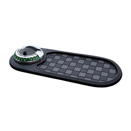 Car Phone Holder Dashboard Mat with Anti-Slip Grip | 360-Degree Rotating Stand for Secure Viewing and Clutter Control