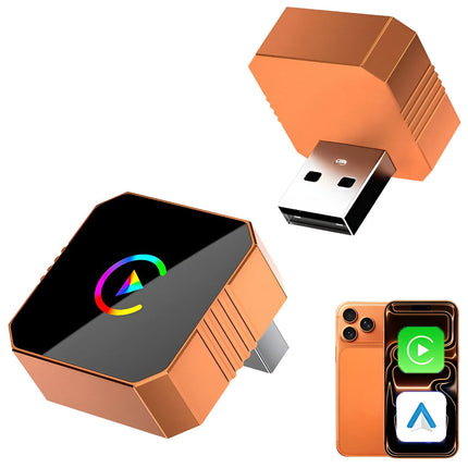 Wireless CarPlay Adapter for USB with Compact Design | Easy Upgrade to Wireless Connectivity for Vehicles