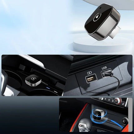 Wireless CarPlay and Android Auto Adapter with Plug and Play Design | Seamless Cable-Free Driving Experience