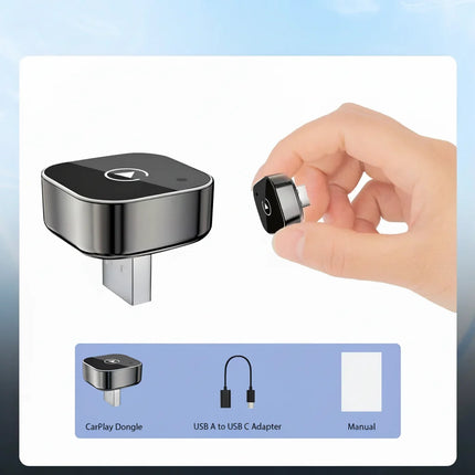 Wireless CarPlay and Android Auto Adapter with Plug and Play Design | Seamless Cable-Free Driving Experience