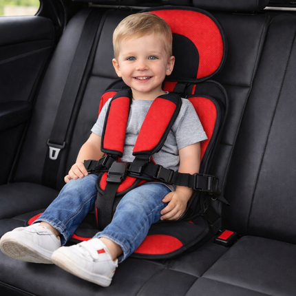 Child Booster Car Seat with Portable Slim Design | Adjustable Travel Harness for Safe and Comfortable Journeys