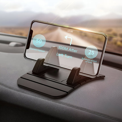 Car Phone Holder Dashboard Non Slip Silicone, Car Phone Mount for GPS and Navigation, Adjustable Cell Phone Holder Stand_01